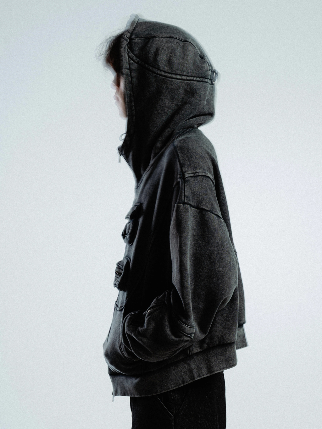 Boxy Drape Hoodie