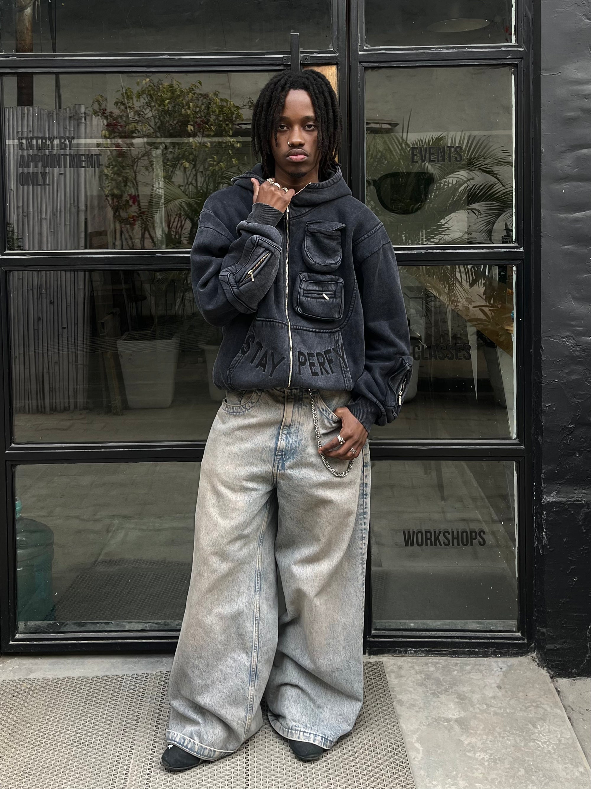 Boxy Drape Hoodie