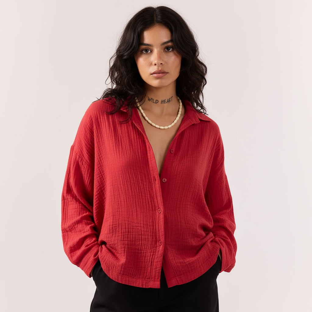 PERFÝ GAUZE UNISEX SHIRT