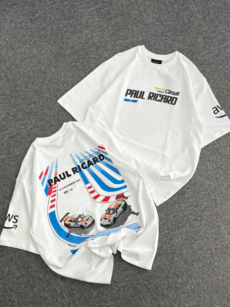 PAUL RICHARD Graphic Oversized T-Shirt – WHITE